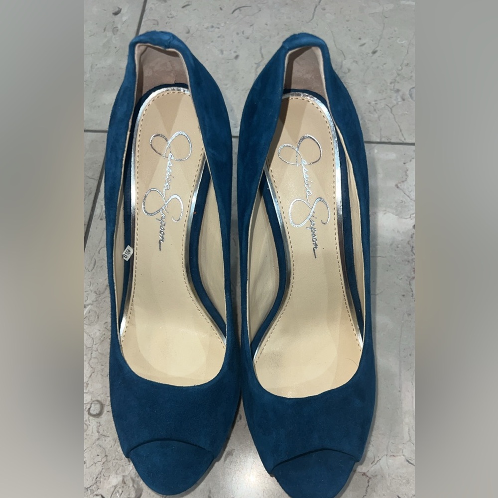 Jessica Simpson Deep Blue Heels